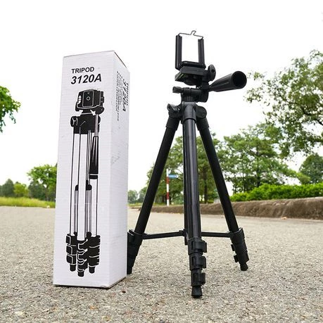 Tripod 3120A Weifeng 1m Camera + Handphone with Holder U Black Edition